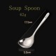 304 Stainless Steel Soup Spoon Deeper Long Spoon Mirror Polishing