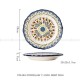 Pastoral Tableware Set Dinnerware Combination Ceramic Fan-shape Plates