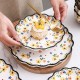 Little Yellow Flowers Dinnerware Ceramic Tableware Bowls Plates DIY