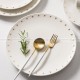 Stars Tableware Simplistic Dinnerware White Ceramic Dinner Bowls Plates