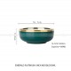 Nordic Emerald Tableware Ceramic Gold Rim Dinner Plates Bowls