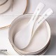 Simplism Gilt Edging White Tableware Ceramic Dinnerware Bowls Plates