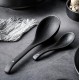 Frosted Tableware Black Ceramic Dinnerware Untensils Bowls Plates