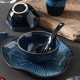 Kiln Change Dinnerware Green/Blue Glazed Ceramic Tableware Bowl Plate