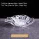 Glass Elegance: Modern Living Room Fruit Plate Large Size Petal Shape Plate