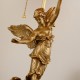 Vintage Tiffany Lamp Classical Table Lamp Phoenix and Goddess Lamp Base with Shell Lamp Shade