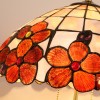 Vintage Tiffany Lamp Classical Table Lamp Phoenix and Goddess Lamp Base with Shell Lamp Shade