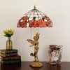 Vintage Tiffany Lamp Classical Table Lamp Phoenix and Goddess Lamp Base with Shell Lamp Shade