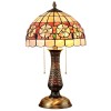 Solid Copper Base Tiffany Lamp Table Lamp with Flower Shell Shade