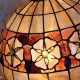 Solid Copper Base Tiffany Lamp Table Lamp with Flower Shell Shade