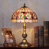 Solid Copper Base Tiffany Lamp Table Lamp with Flower Shell Shade