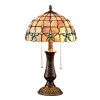 Tiffany Lamp Table Lamp Shell Flowers Lampshade Solid Brass Vase Base