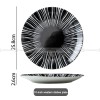 Contemporary Monochrome Ceramic Dinner Plates - Set of 2 (8" and 10")