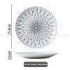 Contemporary Monochrome Ceramic Dinner Plates - Set of 2 (8" and 10")