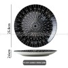 Contemporary Monochrome Ceramic Dinner Plates - Set of 2 (8" and 10")