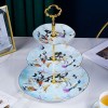 Bone China Multi-layer Dessert Plate Stand Rack Fruit Plate