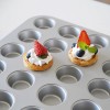 Premium Nonstick Coated Silver 24-Cup Muffin Baking Pan