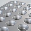 Premium Nonstick Coated Silver 24-Cup Muffin Baking Pan