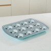 Blue Silver 12-Cup Cake and Donut Baking Mold