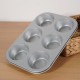 Silver Non-Stick 6-Cup Muffin and Cake Baking Pan