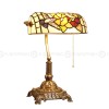 Home Table Lamp Retro Copper Base Tiffany Lamp Butterfly and Hummingbird Lampshade Design