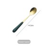 Modern Flatware Set Stainless Steel Gold Knife, Spoon, and Fork With Ceramic Handle