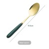 Modern Flatware Set Stainless Steel Gold Knife, Spoon, and Fork With Ceramic Handle