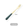 Modern Flatware Set Stainless Steel Gold Knife, Spoon, and Fork With Ceramic Handle