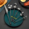 Matte 304 Stainless Steel Knife, Fork, Spoon Cutlery Set, High-quality Steak Flatware Set