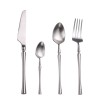 Matte 304 Stainless Steel Knife, Fork, Spoon Cutlery Set, High-quality Steak Flatware Set