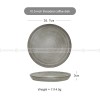 Threaded Elegance Ceramic Dinner Plate Set in Vintage Khaki - 7.5" and 10.5"