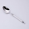 304 Stainless Steel Cutlery Set Steak Fork, Knife, Spoon, Ceramic column handle Retro Euro Design Flatware