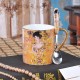 European Bone China Mug Set - Creative Ceramic Coffee Cup with Spoon