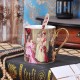 European Bone China Mug Set - Creative Ceramic Coffee Cup with Spoon